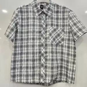 애플핑크 HC07 오버핏 체크 카라 셔츠  오버핏 체크 카라 셔츠 JBK1A302BSW