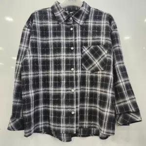 애플핑크 HC07 썸머 오버핏 긴팔 체크셔츠 썸머 오버핏 긴팔 체크셔츠 JBK1A341GSW