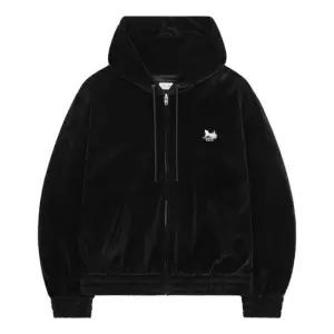 MUST IT_ RV14X748Q 38AW 벨벳 저지 루즈 집업 후디 자켓