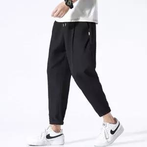 [골드스마일]린넨 배기 일자팬츠 루즈핏 조거 밴딩 얇은