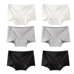 [보리보리/엠에스키즈]실키 힙업 코튼 팬티 6매세트(학생착용가능)