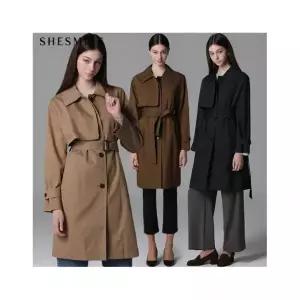 여성 밴딩 슬랙스 오피스룩 출근룩 바지 벨티드 맥 트렌치코트