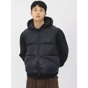 [하프클럽/빌리버스]빌리버스 남성 간절기 데일리 나일론 아우터 후드 베스트 웰론 조끼패딩 BIT233