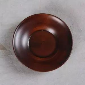 선반 인테리어용 쟁반 차탁 1개 원목 미니 찻잔 둥근