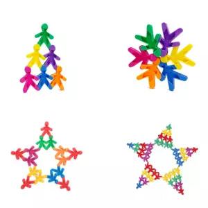 소근육발달 말랑블럭 영유아용 끼우기교구 십자 블록 5세만들기장난감