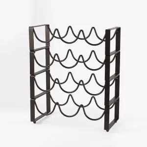 엔틱 와인랙 3열 4단 조립식 스틸 와인거치대 WFLOTXJ