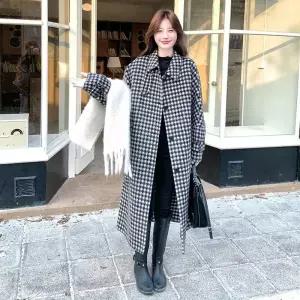 패브릭픽 여사친 패딩다운 잠바 아가일 코트 HO1