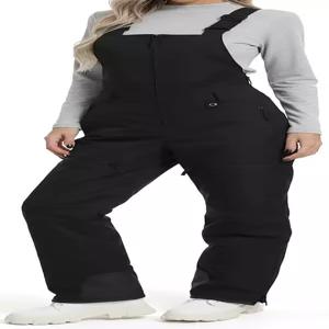 벤보이 여성 스노우 스키 턱받이 조절 스트랩 오버롤 - 방수 단열 바지 겨울 야외 스노보드