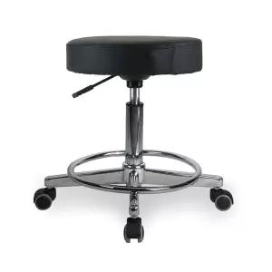 D41 진료의자 블랙 진찰상담용 의자 제도 화실 환의자 원형 회전 빵의자 보조 그림