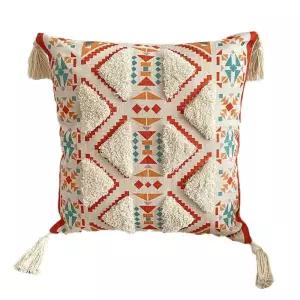 북유럽 코 에스닉 거실 인테리어 소파 쿠션 테슬 쿠션커버 45