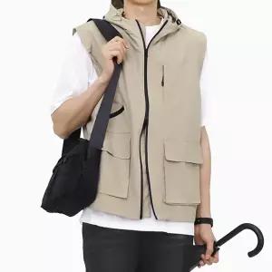 [하프클럽/빌리버스]빌리버스 남성 후드 조끼 작업조끼 고프코어 집업 베스트 BRAT083