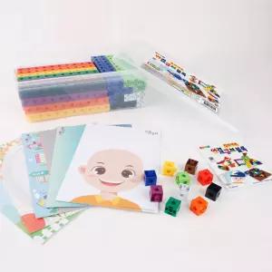 PL 연결큐브블럭 창의세트미술키트 재료 유치원 만들기 선물 공예 어린이 옥수수콘 부치 로붙이는 놀이