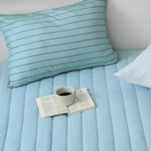 매트커버 레이 누빔 리스 싱글 (S) (민트) 침대 면리스 부드러운리스 국산리스