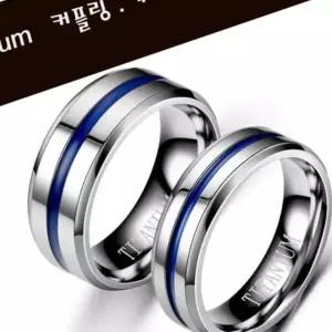 티타늄블루반지