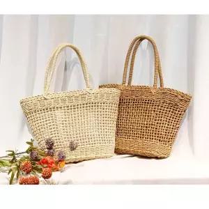 TR42 네추럴 라탄백 숄더 통스타일 비치 복조리 토트