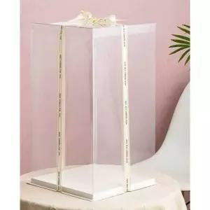 투명 케이크 대형 높은 31 세트 DS 단일 5세 35X35X60CM 조각케이크 꽃다발 BlackS as the picture