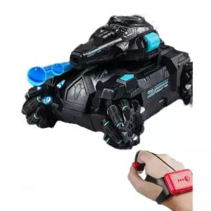 장난감 RC탱크 무선 원격 드리프트 RC 스프레이 원격제어 중국 고무 합금 고성능 세트 grey with watch