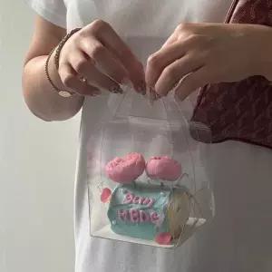 한입케이크 마이크로케이크 초미니케이크상자 2인치 02110333 한입떡케익 8X8X8 Transparent 8.5x8.5x8.5cm