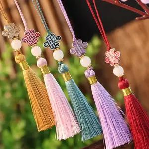 레드 보자기 설날선물 한복 미니 수술 추석선물 장식 소품 복주머니장식