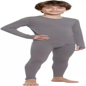 용 보드베라 보온 속옷 보이즈 플리스 안감 베이스 레이어 롱 존스 상하 세트 겨울 스키용