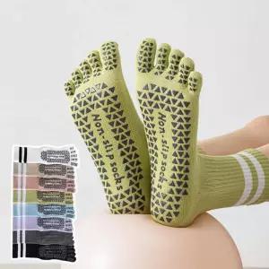 발목 두줄 발가락 요가 양말 논슬립 토삭스 필라테스 운동 반발가락 삭스