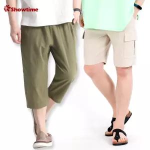 여름/반바지/청/데님/5부/면/카고/데님/린넨/쿨/아이스/밴딩/빅사이즈/남자/남성