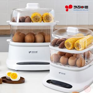 키친아트 에코 스티머 2단 전기찜기 KSJ-ST800W 자동보온 예약기능 만두 고구마 계란찜기 등 멀티 다양한 요리