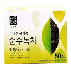 녹차원 유기농 순수녹차 1.2g 50티백 4개