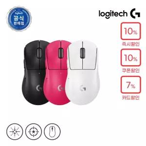 로지텍코리아 공식 G PRO X Superlight 2 DEX 무선 게이밍 마우스 화이트