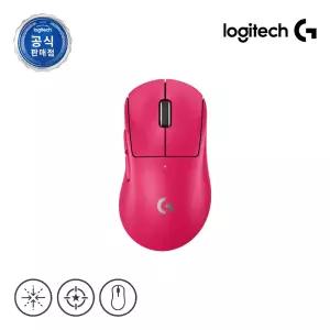 로지텍코리아 공식 G PRO X Superlight 2 DEX 무선 게이밍 마우스 핑크