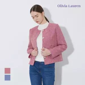[올리비아로렌] 라운드넥 팬시 자켓_VOPFU4S1311