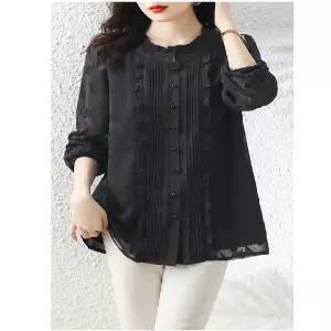 [알트베니] 제니러플핀턱블라우스