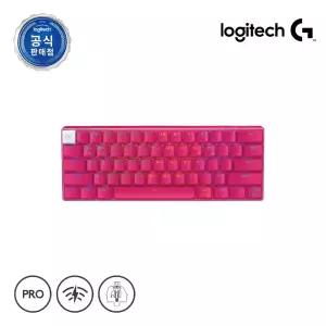 로지텍코리아 공식 G PRO X 60 LIGHTSPEED 무선 게이밍 키보드 (택타일 갈축/핑크)