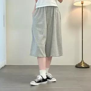 [다잇템][다잇템] 여자 트랙수트 SS 고무줄 버뮤다팬츠 칠부 넓은 반바지_2213