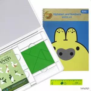 자석 칠교놀이 알파벳 숫자 한글 도형 학습 교구 유아 어린이 두뇌 개발