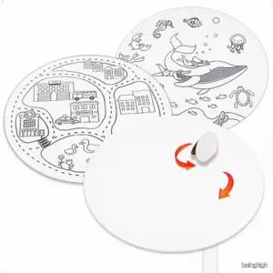 유아 어린이 자석 과학 실험 교구 원형 자기력 학습 체험 놀이 10개 세트