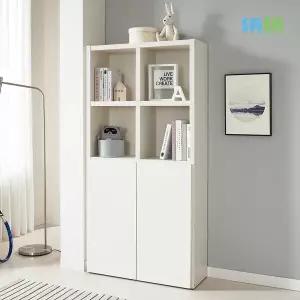 데코라인(매장상품) 우유니 810 4단 도어형 책장