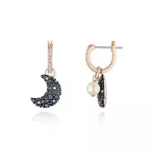 스와로브스키 5671569 Sublima Luna 달 진주 후프 드롭 귀걸이