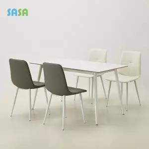 데코라인(매장상품) 아레나 흔들림 없는 포세린 세라믹 4인용 식탁세트