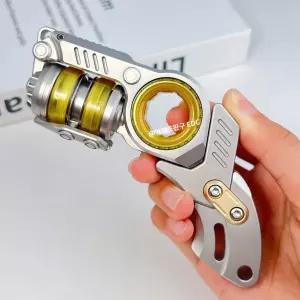 피젯토이 장난감 탄피배출 스피너 메탈 스트레스 해소 리볼버 블랙 EDC