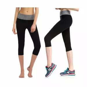 [라일리여성의류] Rly 하의 요가 운동복 필라테스 여자 배색 7부레깅스