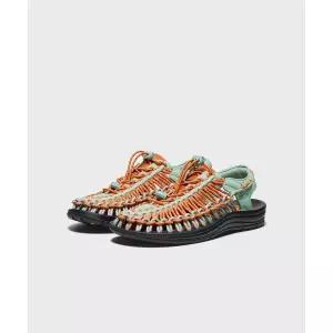 (국내매장정품) KEEN 유니크 여성 샌들 Granite GreenGold Flame KNSO5E001E1 192385