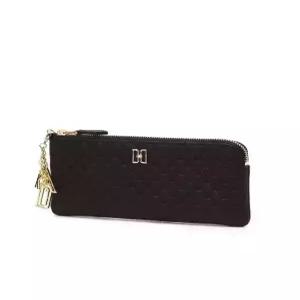 닥스 ACC 닥스핸드백 DCWA4F518BK 블랙 DD 로고패턴 소가죽 슬림 지퍼장지갑