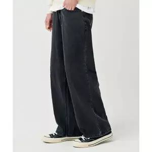 (국내매장정품) GLW 이지 와이드 데님 팬츠 블랙 21FLGP19BK 196816