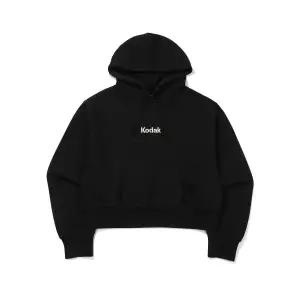 (국내매장정품) 코닥 KODAK 레인보우 세미크롭핏 후드티셔츠 우먼 BLACK K4322LHDA1BLK 257846