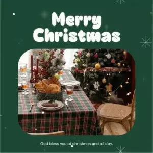 크리스마스 식탁보 체크테이블보 4인용 6인용 캠핑용 식탁보