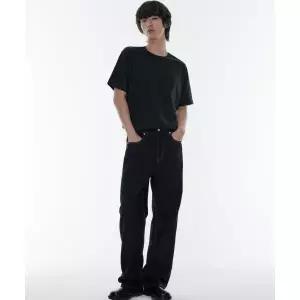 (국내매장정품) 무신사 스탠다드 MUSINSA STANDARD 루즈 스트레이트 데님 팬츠 [딥 인디고] MMCNP0Z19-DI 2