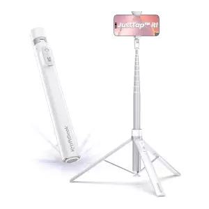 232228 KraftGeek 아이폰용 66인치 JustTap 휴대폰 삼각대, 여행 녹화를 위한 셀카봉 스탠드, 콘텐츠 제작