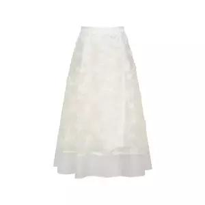 [JJ지고트](의정부점)플라워 백 밴딩 플레어 스커트 (GS4A0SK321)