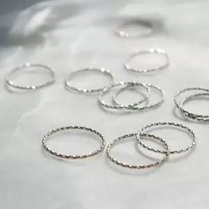 (1~25호)여리여리열송이레이어드 1.0mm 실반지은반지